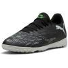 imagePUMA Mens Future 8 Play Turf Trainer Soccer Cleats SneakerBlackcool Light Grayfluo Green