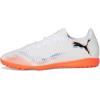 imagePUMA Mens Future 8 Play Turf Trainer Soccer Cleats SneakerWhiteBlackGlowing Red