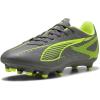 imagePUMA Mens Ultra 5 Play Firm Artificial Ground Soccer Cleats SneakerMatte Aged Silveryellow Alertpuma Aged Silver