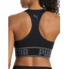 imagePUMA Womens 2 Pack Seamless Sports BraBlackHeather Grey