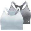 imagePUMA Womens 2 Pack Seamless Sports BraFrosted DewHeather Grey