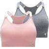 imagePUMA Womens 2 Pack Seamless Sports BraSilver PinkHeather Grey