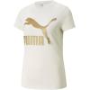 imagePUMA Womens Classics Tee Available in Plus SizesIvory Glowgold