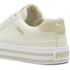 imagePUMA Womens Court Classic Vulc Shoes Alpine SnowToasted AlmondWhite 55Alpine Snowtoasted Almondwhite