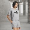 imagePUMA Womens Essentials Cropped Logo TeeLight Gray Heather
