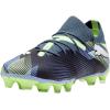 imagePUMA Womens Future 7 Match Firm Artificial Ground Soccer Cleats SneakerGray Skiespuma Whitefizzy Apple