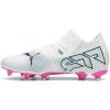 imagePUMA Womens Future 7 Match Firm Artificial Ground Soccer Cleats SneakerPuma Whitepuma Blackpoison Pink