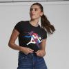 imagePUMA Womens Graphic TShirtPuma Blackpuma Red Ss24