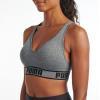 imagePUMA Womens Seamless Padded Sports BraGreyBlack