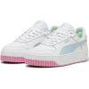 imagePuma Womens Tazon 6 Graphic Lace Up SneakersPuma White Turquoise Surf Puma Silver