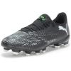 imagePUMA Mens Future 8 Play Firm Artificial Ground Soccer Cleats SneakerPuma Blackcool Light Grayfluo Green