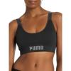 imagePUMA Womens 2 Pack Seamless Sports BraBlackHeather Grey Scoop