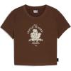 imagePUMA Womens Classics Baby TeeEspresso Brown Aw24