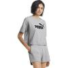 imagePUMA Womens Essentials Cropped Logo TeeLight Gray Heather