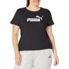 imagePUMA Womens Essentials Tee Available in Plus SizesCotton Black 20