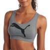 imagePUMA Womens Seamless Padded Sports BraBig Cat Medium Heather Grey