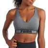 imagePUMA Womens Seamless Padded Sports BraGreyBlack