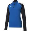 imagePUMA Womens Teamliga 14 Zip TopElectric Blue Lemonadepuma Black