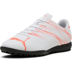 imagePUMA Mens Attacanto Turf Trainer Soccer Cleat SneakerPuma Whiteglowing Red