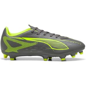 imagePUMA Mens Ultra 5 Play Firm Artificial Ground Soccer Cleats SneakerMatte Aged Silveryellow Alertpuma Aged Silver