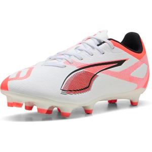imagePUMA Mens Ultra 5 Play Firm Artificial Ground Soccer Cleats SneakerWhiteblackglowing Red