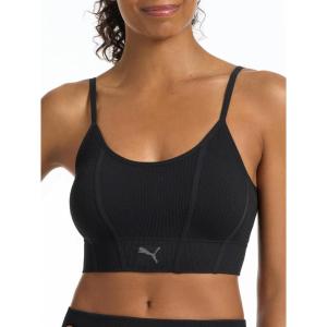 imagePUMA Womens 2 Pack Seamless Sports BraWhiteBlack