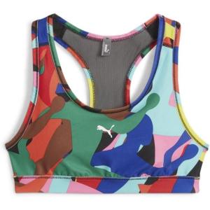 imagePUMA Womens 4keeps Bra Available in Plus SizesPop Redmulti Color Aop
