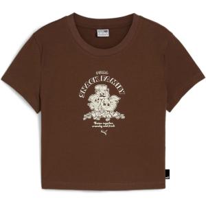 imagePUMA Womens Classics Baby TeeEspresso Brown Aw24