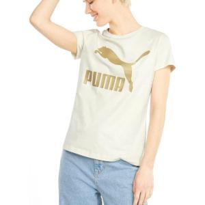imagePUMA Womens Classics Tee Available in Plus SizesIvory Glowgold
