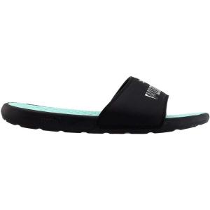 imagePUMA Womens Cool Cat Slide SandalPuma Blackfair Aquapuma Silver