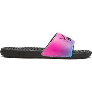 imagePUMA Womens Cool Cat Slide SandalPuma Blackfirelightdeep Orchidblue Atoll