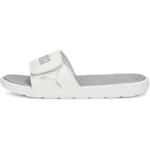 imagePUMA Womens Cool Cat Slide SandalPuma Whitepuma Silverflat Light Gray