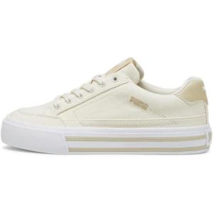 imagePUMA Womens Court Classic Vulc Shoes Alpine SnowToasted AlmondWhite 55Alpine Snowtoasted Almondwhite