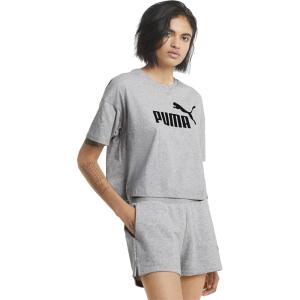 imagePUMA Womens Essentials Cropped Logo TeeLight Gray Heather