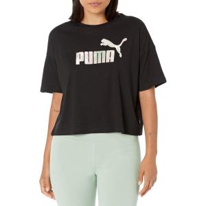 imagePUMA Womens Essentials Cropped Logo TeePuma Black