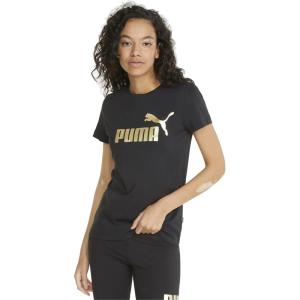 imagePUMA Womens Essentials Tee Available in Plus SizesPuma Blackgold Foil