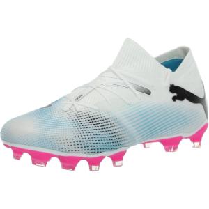 imagePUMA Womens Future 7 Match Firm Artificial Ground Soccer Cleats SneakerPuma Whitepuma Blackpoison Pink