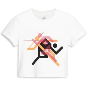 imagePUMA Womens Graphic TShirtPuma Whitesunset Glow Ss24