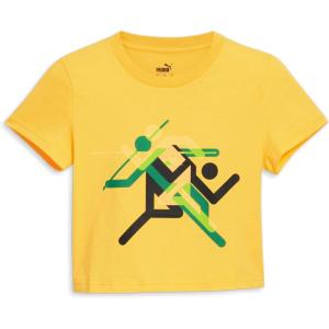 imagePUMA Womens Graphic TShirtStarlighthighlands Green Ss24