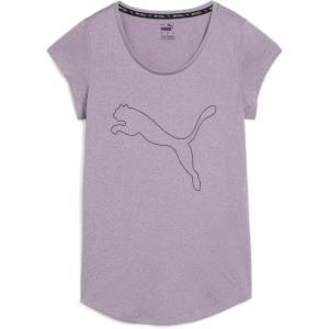imagePUMA Womens Performance Cat TShirt Available in Plus SizesPale Plum Heather Aw24