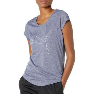 imagePUMA Womens Performance Cat TShirt Available in Plus SizesPeacoat Heather