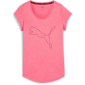 imagePUMA Womens Performance Cat TShirt Available in Plus SizesSunset Glow Heather Aw24