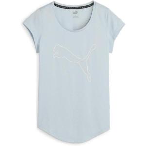 imagePUMA Womens Performance Cat TShirt Available in Plus SizesTurquoise Surf Heather