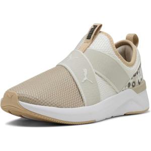 imagePUMA Womens Softride Harli Slip on Training ShoesWarm Whitetoasted Almondblack