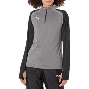 imagePUMA Womens Teamliga 14 Zip TopSmoked Pearlpuma White