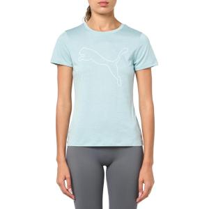 imagePUMA Womens Train All Day Essential Logo TShirtModern Mint Heather