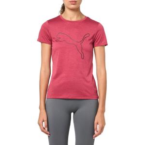 imagePUMA Womens Train All Day Essential Logo TShirtPort Heather