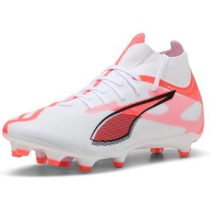 imagePUMA Womens Ultra 5 Match  Firm Artificial Ground Soccer Cleats WhiteBlackGlowing Red 75Whiteblackglowing Red