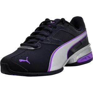 imagePuma Womens Tazon 6 Graphic Lace Up SneakersNew NavyDark AmethystPuma Silver