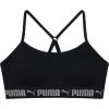 imagePUMA Girls 2 Pack Super Soft Seamless BraletteLight Grey Heather Space DyeBlack